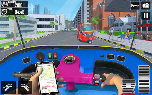 Tuk Tuk Auto Rickshaw 3D Games screenshot 1