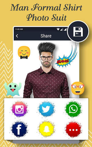 Man Formal Shirt Photo Suit Maker screenshot 6