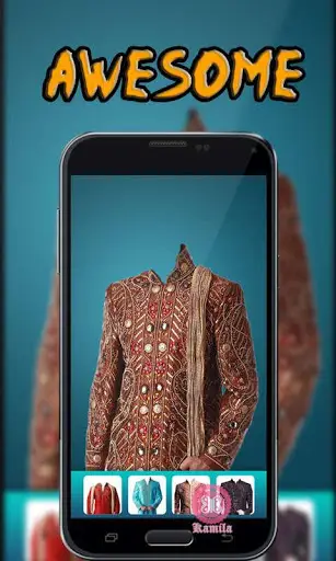 Man Sherwani Suit Camera screenshot 2