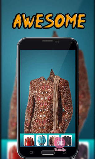 Man Sherwani Suit Camera screenshot 2
