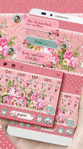SMS Elegant Rose Keyboard screenshot 2