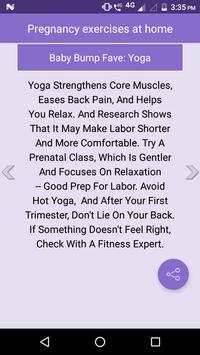 Pregnancy exercises at home screenshot 2