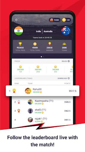 CricPlay - Fantasy Cricket, Prediction, Live Score screenshot 5