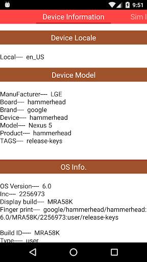 Phone & Sim Info screenshot 1