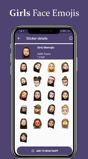 Face Emoji Stickers - WaStickerApps screenshot 3