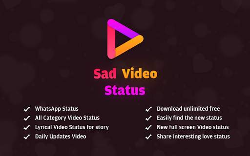 Sad Video Status For Whatsapp - Short Video App screenshot 1