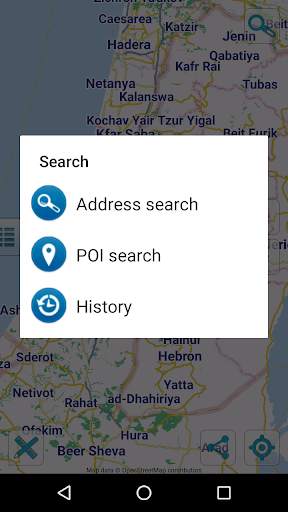 Map of Israel and Palestine screenshot 2