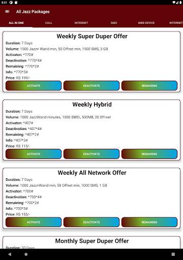 Jazz Warid Packages 2021 | Jazz Warid Packages New screenshot 9