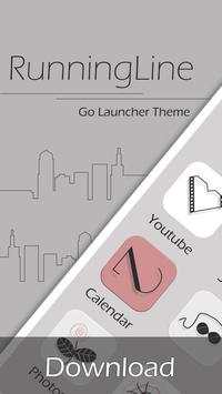 Running Line GO Launcher Theme screenshot 1