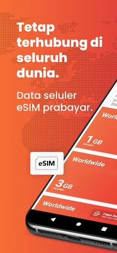 DENT: Paket data eSIM & isi ulang semua telepon screenshot 1