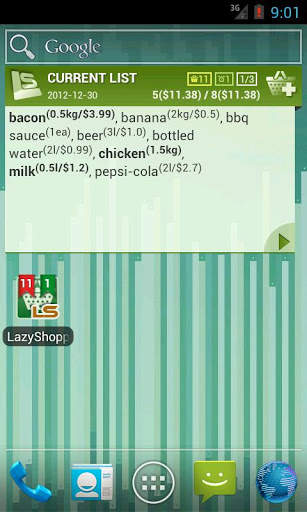 LazyShopper Widgets स्क्रीनशॉट 1