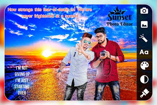 Sunset Photo Editor screenshot 2