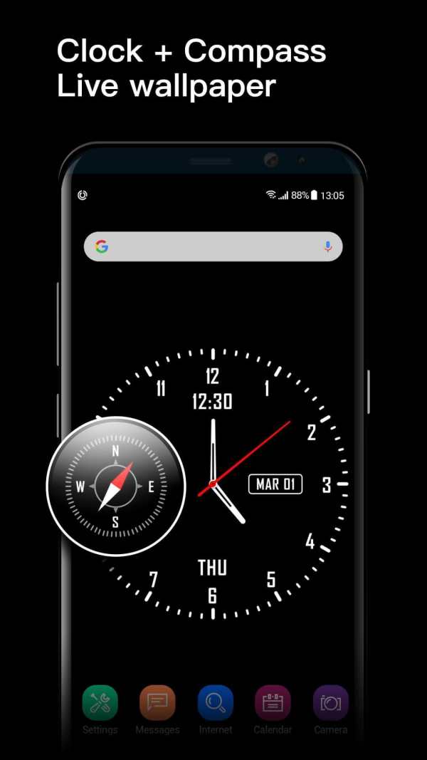 Analog clock & watch face live wallpaper screenshot 3
