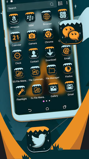Abstract Tree Hut Launcher Theme screenshot 2