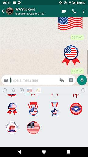 USA Stickers for WhatsApp WAStickerApps WAStickers screenshot 6