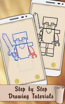 Draw Lego Minecraft Figures screenshot 6