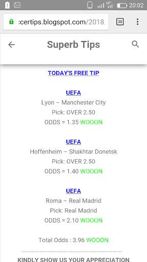 SUPERB TIPS APP screenshot 3