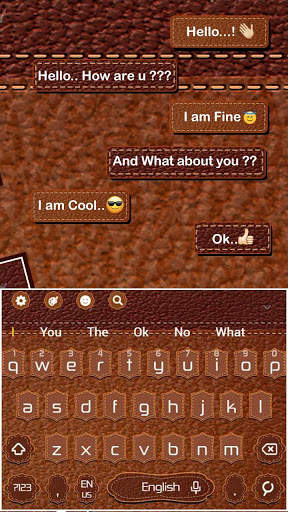 Tema Keyboard Kulit screenshot 2