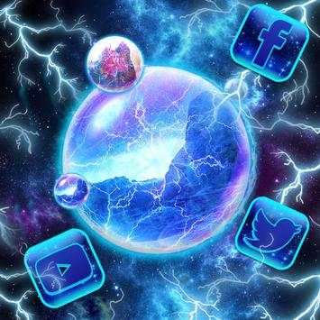 Tema Lightning, Neon, Earth papel de parede HD screenshot 4