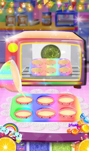 Unicorn Rainbow Cup Cake - Kids Cooking Game screenshot 13