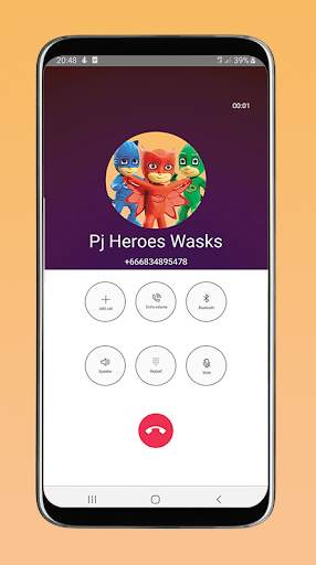 Calling Pj Heroes Wasks - Funny call video screenshot 1