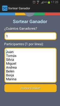 Sortear - Equipos y Premios screenshot 4
