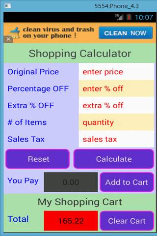 Shopping Calculator screenshot 6