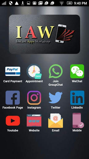 IAW, Booking & Social Media screenshot 1