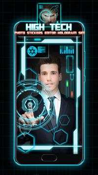 High Tech Photo Stickers Editor: Hologram Sim screenshot 2