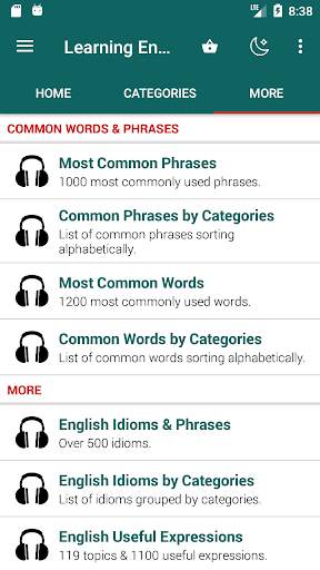 Learning English: Listening & Speaking screenshot 2