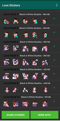 Cute Couple (Love) Stickers Fo screenshot 2