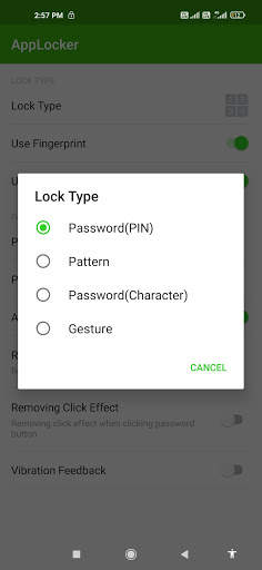 App Locker-app lock fingerprint, pattern, hide app 7 تصوير الشاشة