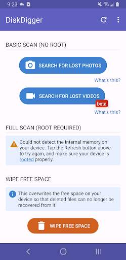 DiskDigger photo recovery screenshot 5