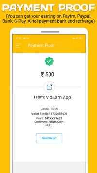 VidEarn- earn paytm cash by watching videos screenshot 1