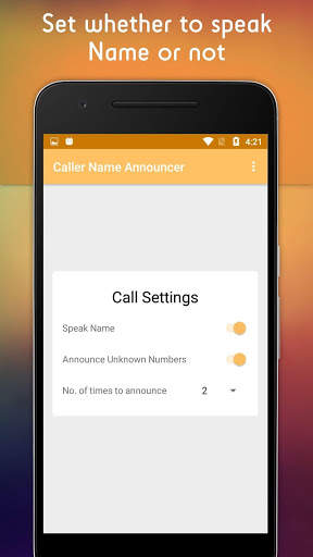 Call Announcer : Caller Name And SMS Speaker screenshot 3
