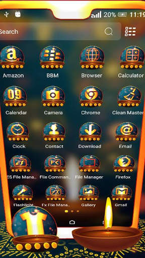 Diwali Fireworks Launcher Theme screenshot 2