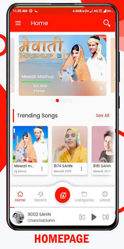 Mewati Player - Online Mewati Mp3 Player screenshot 1