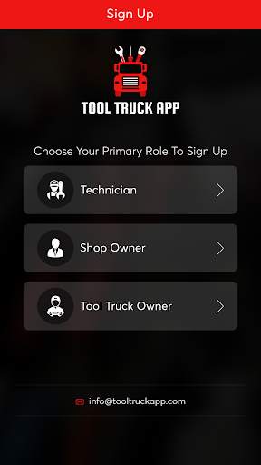 TOOL TRUCK APP screenshot 2