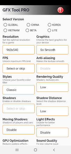 GFX Tools Pro for PUBG - Launcher screenshot 2