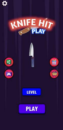 Knife play hit aim game screenshot 1