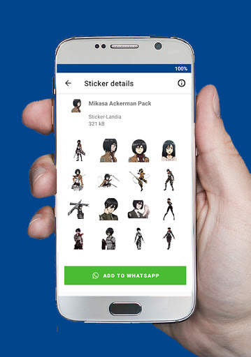 AOT WAStickersApps: Attack on Titan Stickers screenshot 7