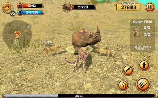 Wild Cheetah Sim 3D स्क्रीनशॉट 2