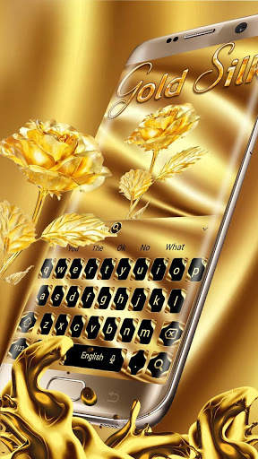 Gold Silk and Rose Keyboard 2 تصوير الشاشة