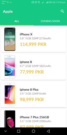 Mobile Price & Mobile Specs | Pakistan screenshot 2
