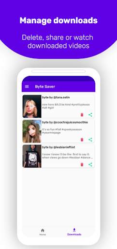 byte saver - downloader for Byte without watermark screenshot 3