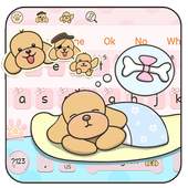 Cute Teddy Dog Keyboard 10001003