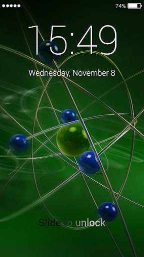 Atom Lock Screen Live WP screenshot 3