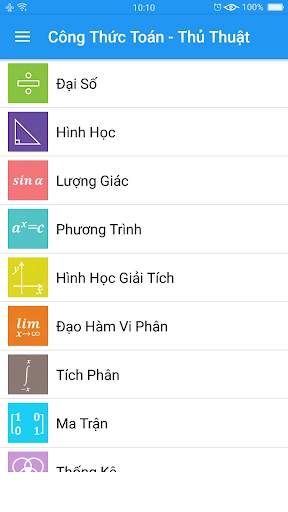 Công Thức Toán Học - Thủ Thuật screenshot 1