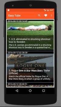 Easy Tube for Youtube Player screenshot 1