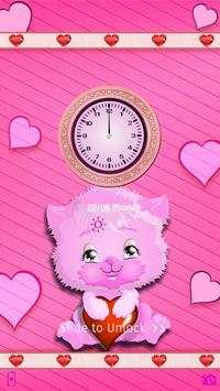 Pink Kitten Locker Theme 7 تصوير الشاشة